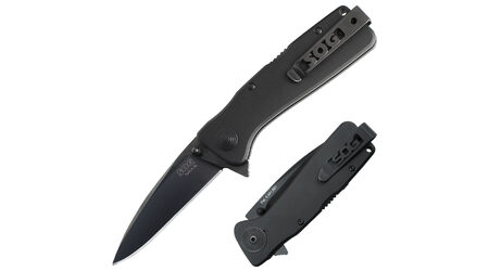 купите Полуавтоматический складной нож SOG Twitch XL Black TiNi / TWI21 в Хабаровске