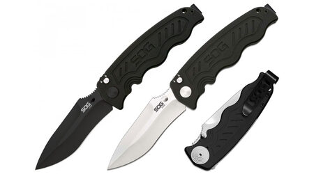 купите Полуавтоматический складной нож SOG Zoom Spring Assisted Satin и Black TiNi / ZM1011 - ZM1012 в Хабаровске