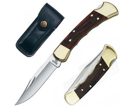 Купите складной нож Buck 110 Folding Hunter с выемками под пальцы 420HC 0110BRSFG в Хабаровске в нашем интернет-магазине