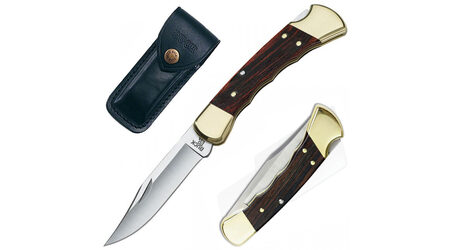 купите Нож складной Buck 110 Folding Hunter с выемками под пальцы 420HC / 0110BRSFG в Хабаровске