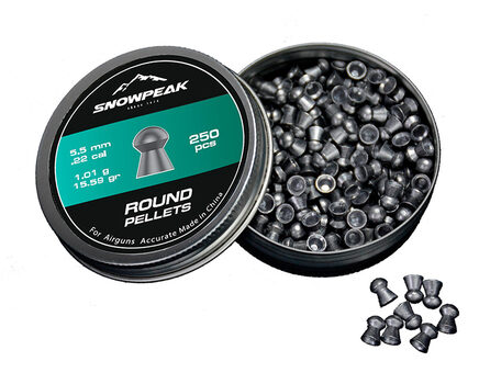 Купите cвинцовые пульки для пневматики SnowPeak Round калибр 5.5 мм в Хабаровске в нашем магазине