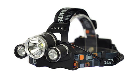 купите Светодиодный налобный фонарь Boruit HL-6633 (Cree XML T6 + 2 Q5) 1800 люмен в Хабаровске